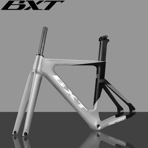 자전거프레임 BXT 프레임 세트 700C 탄소 고정 기어 포크 트랙 Fixie 자전거 49CM 51CM 54CM 57CM 60CM 단