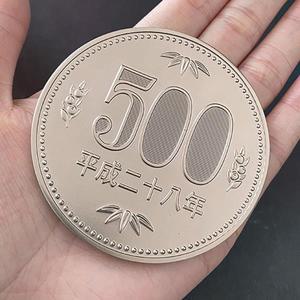 점보 500 엔 동전, 마술 트릭 등장, 클로즈업 거리 환상, 기믹 소품, 멘탈리즘 액세서리, 7cm