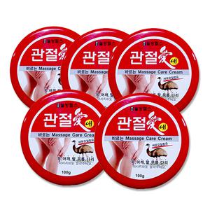 H11 웰빙헬스 관절애 마사지 크림 100gx5개 / 에뮤오일 목 어깨 다리 마사지