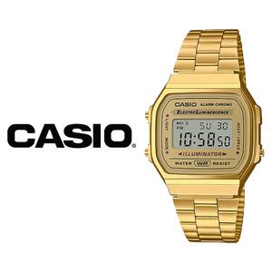 카시오 CASIO A-168WG-9W 골드 메탈밴드 빈티지 손목시계 남녀공용 A168WG-9W