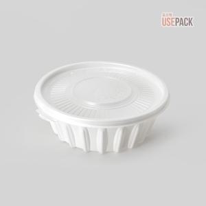 탕용기 T 195파이 소 300개 BOX 백색 포장