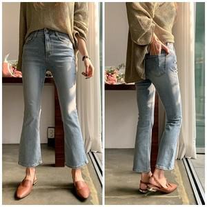 여자 가을 겨울 핏이 예쁜 스판 히든밴딩 슬림 부츠컷 청바지 간절기 핏이 예쁜 날씬 데님팬츠