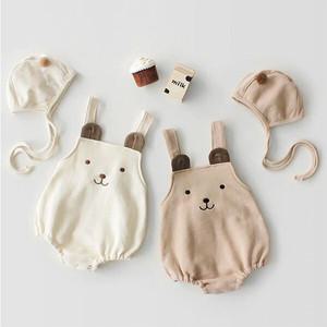 [보리보리/조이멀티]폼폼 멜빵 유아 바디슈트 2종세트(66-100) 204265