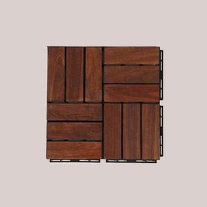아카시아 원목 조립 마루 30x30 10pcs x 5set 브라운