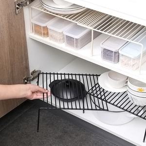 철제 슬라이딩 주방 정리대 확장형 철제 선반 홈카페 트레이