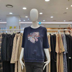 [올리비아하슬러]메탈로고블라우스형티셔츠104ny