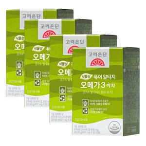 고려은단 식물성 퓨어 알티지 오메가3 이지 401mg x 60캡슐 x 4개/SJ