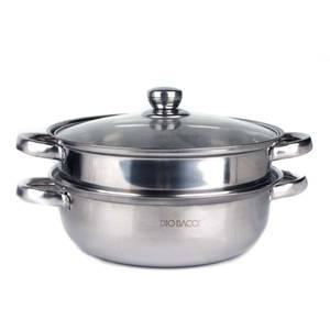 디오바코 럭스 스텐 단층찜솥28cm 인덕션가능 스텐레스 찜기냄비 전골냄비 양수웍