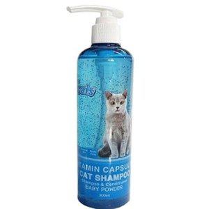 [신세계몰]고양이 비타민캡슐샴푸 300ML 베이비파우더향 고양이비듬샴푸 고양이전용샴푸 고양이샤워