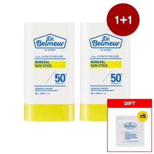 [1+1] 닥터벨머 UV더마 무기자차 선스틱 SPF50+ 20g + 닥터벨머 아크네 클렌징폼