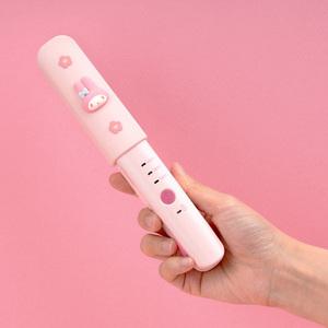 산리오 무선 미니고데기 휴대용 앞머리 볼륨 핀고데기 시나모롤 쿠로미 마이멜로디