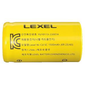 렉셀 1.2V 니카드 배터리 SUB-C사이즈 Ni-Cd 충전지 KR 1500mAh 청소기 드릴 리필용 충전건전지