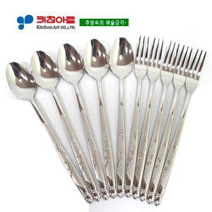 [퀸센스]키친아트 보리수(샌딩)티스푼 10PCS(실속형)