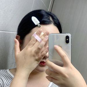 앞머리고정 집게핀 1P 화이트색상 뷰티샵 메이크업 미니 고정 앞머리 헤어 잔머리 애교머리 수정화장 자국