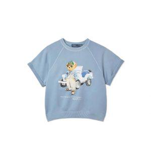 폴로 랄프로렌 POLO RALPH LAUREN W 베어 플리스 숏 슬리브 스웨트셔츠 - 블루 매장정품 164199