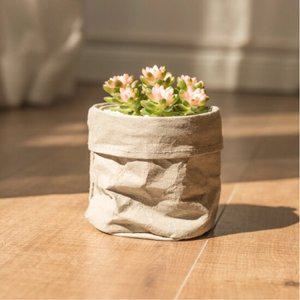 인테리어 방수 크래프트 종이 화분커버 그레이 16cm
