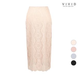 [비비드 시크릿가너][VIVID SG] 뒤트임 레이스 스커트 VS122019