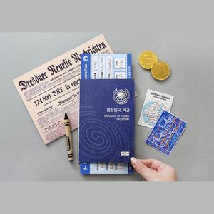 어린이 여권만들기 영어타운 수업교구 책카드 만들기키트 유아미술 자기주도학습 교육용장난감