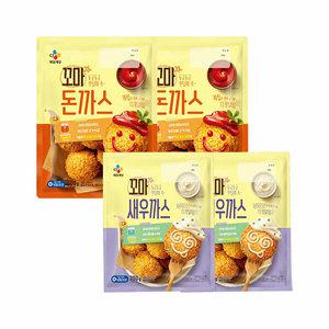 CJ 꼬마 돈까스 400g x2개+꼬마 새우까스 250g x2개