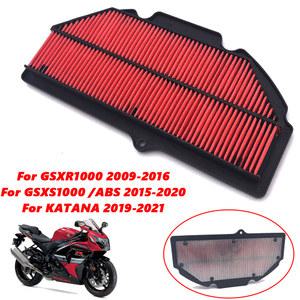 오토바이 공기 흡입 필터 클리너 공기 필터 요소, 스즈키 GSXR1000 GSX-R1000 2009-2016 GSXS1000 ABS 2015-2020 KATANA용