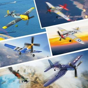ANTSIR 제로, SpitfireP51D 머스탱, F4U Corsair 4Ch RC 비행기, 400mm Wrdbird 2.4G, 6 축 원 키 곡예