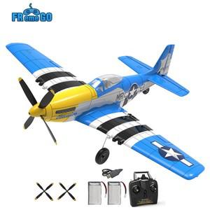 P51 머스탱 400MM RC 비행기, 2.4G 4CH 6 축 RTF 원 키 곡예 Xpilot 안정화 워버드 포함