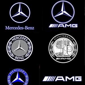 LED 자동차 문짝 웰컴 라이트 프로젝터 로고 램프  메르세데스 벤츠 호환 W212 W205 AMG W177 W247 GLA GLC