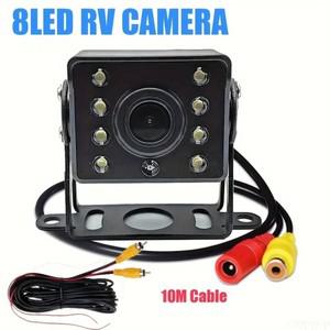 QueenDer 8 LED IR 카메라 후방 주차 보조 와이드 뷰 앵글 자동차 버스 픽업