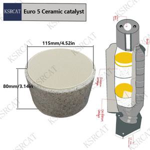 가솔린 엔진용 세라믹 촉매 변환기 배기 클리너 처리 EURO 600cpsi 115x80mm