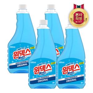 윈덱스 스프레이 유리세정제 리필 500ml 4개