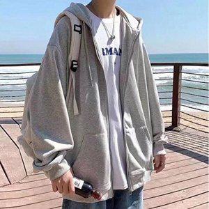 [리빌모아]남자 오버핏 심플 무지 베이직 후드 집업 자켓 OC-JUA-SWFGRBQV
