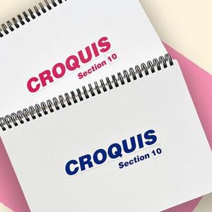[BZI312J2_51CK]CROQUIS 그리드 모눈 격자 노트 스케치A5
