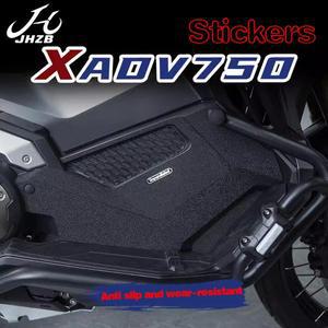 혼다 X-ADV750 개조된 연료 탱크 캡 풋 페달 고무 두꺼운 스티커