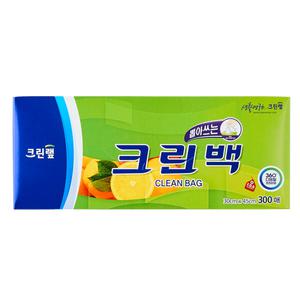 크린? 뽑아쓰는 크린백 300매 30x45cm/023326/위생백 위생비닐 비닐팩