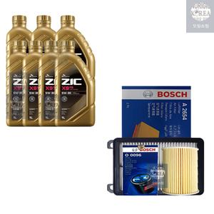 SK지크 올뉴스포티지QL 2.0 디젤 지크 X9 FS 5W30 엔진오일+필터세트 0096-2654