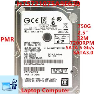 Hgst 노트북용 내장 하드디스크용 HDD HTS721075A9E630 750GB 2.5 인치 SATA 6 Gb/s 32MB 7200RPM