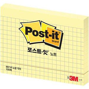 [셀러허브 패션][JHQS7OBM_4B]포스트잇 노트 문구 657-R(격자)