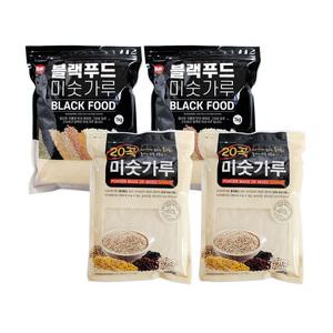 고려 20곡 미숫가루 800g 2개 +블랙푸드 미숫가루 1kg 2개 (총4개)