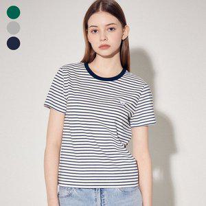갤러리아 GUESS S/S [여성] 미니삼각 스트라이프 반팔티셔츠