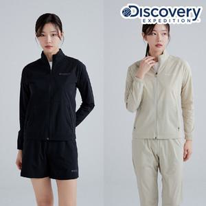 디스커버리 (DWTR62043) 2024 이월 S/S 여성 경량 우븐 트레이닝 자켓