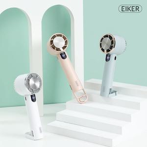 (스카이블루) EIKER 신형 디지털 급속 냉각 쿨패드 미니 선풍기/선풍기/목걸이/탁상용/허리/벨트/접이식