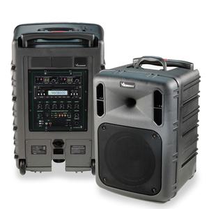 VICBOSS PWA-VN832 300W 충전용 앰프 스피커 핸들형 캐리어 블루투스 USB CD 무선마이크2개