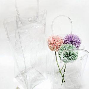 pvc 와인칠링백 샴페인 선물포장 기념일 바켓 투명백 가방 비닐쇼핑백 비치백