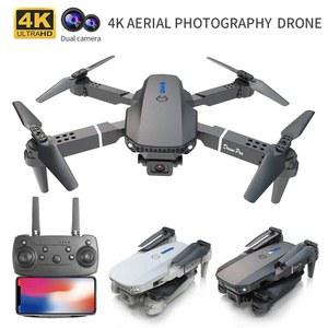 미니 소형 리모컨 WiFi 헬리콥터 카메라 4K RC E88 접이식 컨트롤 드론 HD 쿼드 공중 콥터 FPV