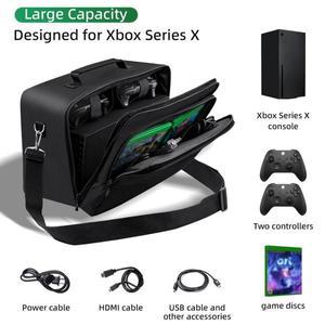 Xbox 시리즈 X 게임 콘솔 호스트 스토리지 숄더 백을위한  XSX 운반 케이스 패드 액세서리 용 휴대용 핸드