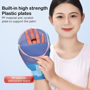 노인 및 환자용 스크래치 방지 장갑 탈착식 구속 마비 환자 부상 1 개