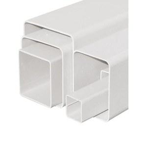 플라스틱 각파이프 배수관 200x200mm 오수 건축자재 각관 PVC 사각관 공사