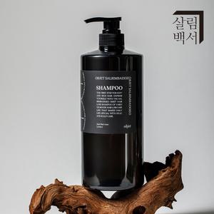 [1쁠1] 살림백서 오브제 지성 탈모증상완화 대용량 샴푸 1000ml 약산성 두피 케어 시어버터 멘톨 머리숱 탈모샴푸