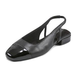 Rockport 여성용 Sagey 발레 플랫, 크림/블랙 가죽 226025