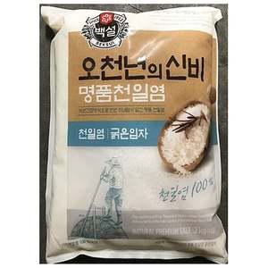 백설 천일염 굵은 3KG X4 소금 천일염 굵은소금